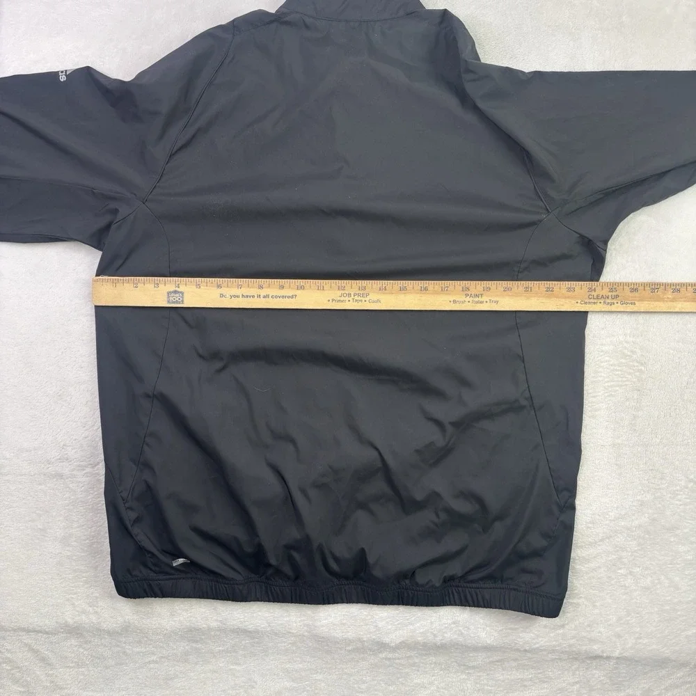Adidas Golf ClimaProof Black Full Zip Long Sleeve Jacket Men's Large